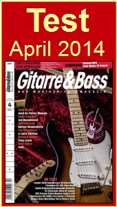 Testbericht Gitarre&Bass, April 2014